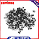 100Pcs/Set Chrome Plated Plastic Tire Valve Stem Wheel Caps for Schrader Ve