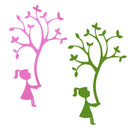 Metal Cutting Dies Stencils Tree Girl for DIY Embossing Scrapbooking Album-19663