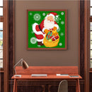 Paint By Numbers Kit DIY Christmas Santa Colouring Oil Picture Ornament