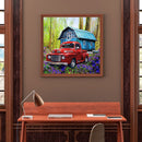DIY Diamond Painting Kits Full Square Drill Forest Red Car Home Decoration Gifts