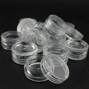 50Pcs Transparent Empty Plastic Cosmetic Sample Small Container Pots N3E2