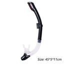 Diving Snorkel Professional Swim Breathing Tube Hose (Transparent Black)