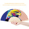 Folding Fans Eagle Pattern DIY Painting By Numbers Fans Art Home Decor for Gifts