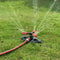 360 Rotating Grass Lawn Water Sprinkler 3 Arms Nozzles Garden Irrigation To