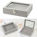 Elegant Ring Tray Velvet Ring Box Jewelry Organizer Storage Box Display Case
