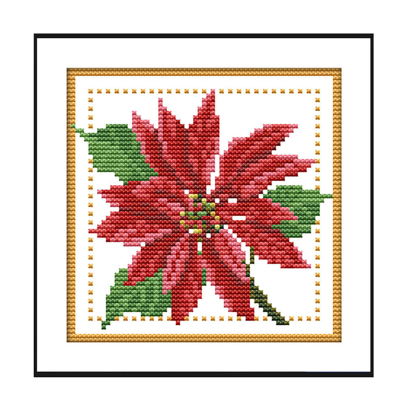 Partial Cross Stitch Kit December 14CT Counted DIY Needlework Decor (H434)