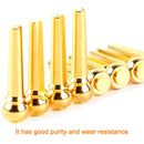 6pcs Guitar Strings Nails Copper Acoustic Guitar Bridge Pins Nut Fixed Cone