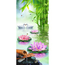 5D DIY Diamond Painting Lotus Pond Cross Stitch Embroidery Rhinestones Kits