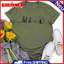 Fashion Let It Bee Short Sleeve T-Shirt (Army Green S) -02838