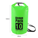 Waterproof Dry Bag Pack Sack Swimming Kayaking River Trekking (10L Green) Newly
