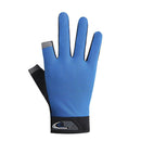 5pcs 2 Cut Finger Fishing Anti-Brief Breathable Cycling Gloves (Blue)