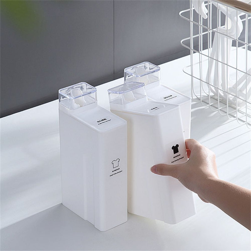White Laundry Detergent Bottle Shampoo Dispenser Empty Shower Gel Bottles