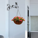 Iron Wall Hanging Flowers Pot Basket Potted Storage Holder Home Balcony Decor