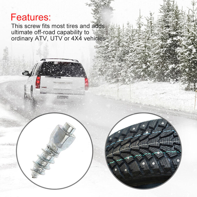 Car Tire Anti-Skid Screws Studs Tungsten Steel Snow Tire Spike Nail (50pcs)