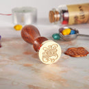 Retro Wax Seal Stamp Happy Birthday Paint Wood Seal DIY Sealing Wax (15) Newly