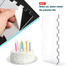 6pcs Transparent Acrylic Cake Scraper Pastry Cutters Cake Edge Smoother Newly