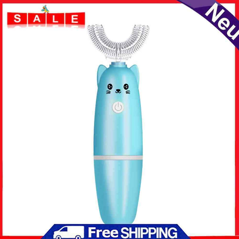 Electronic Automatic U-Shaped Kid Toothbrush Child Teeth Protect Cleaning Brush