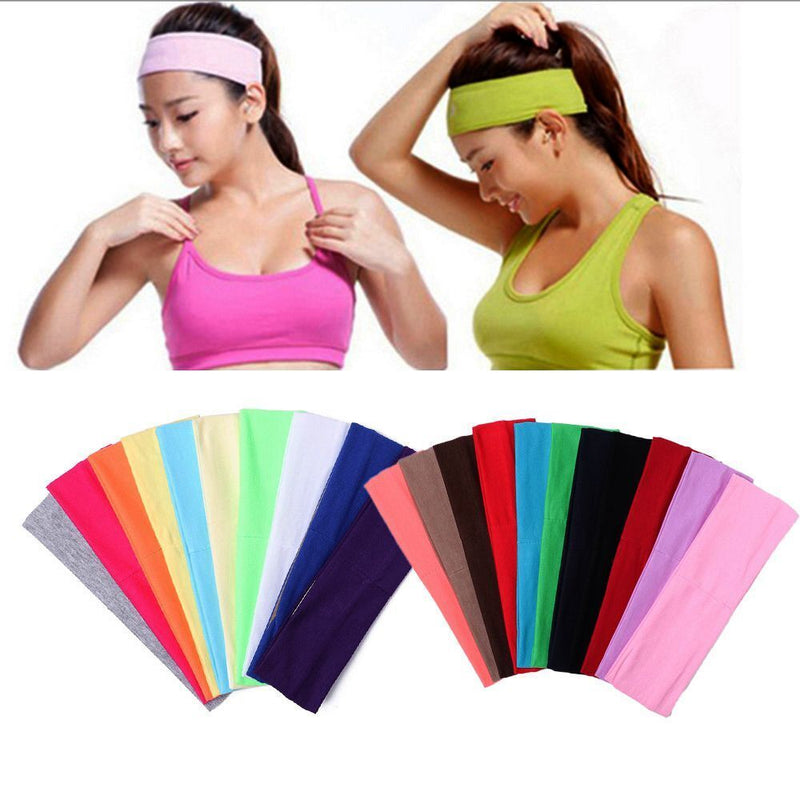 Yoga Hair Bands Sweat Band Hairband Stretch Ribbon Headwear Elastic Headbands