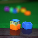 12pcs 6 Colors Pool Billiard Cue Chalk Holder Cases for Snooker Accessories