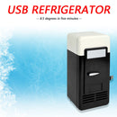 Portable USB Electric Refrigerator Mini Car Beverage Cooling Fridge (Black)