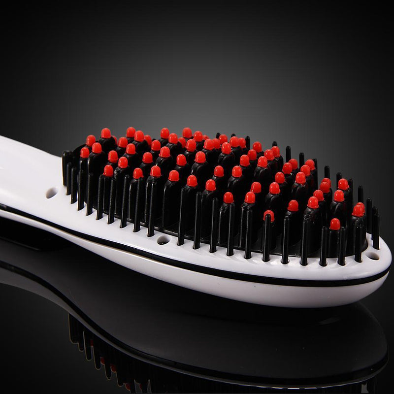 Electric Hair Smoothing Comb Stretcher White AU Plug
