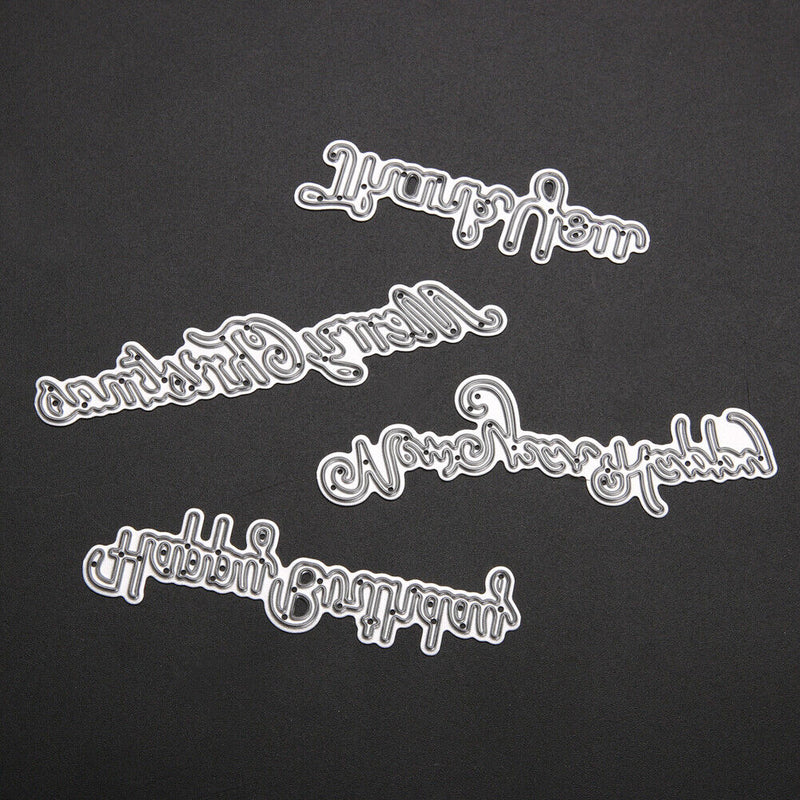 4pcs Scrapbook DIY Album Card Paper Card Maker Metal Die Cutting Newly