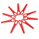 100pcs Red Plastic Blades Cutter Replace For Cordless Grass Trimmer Strimmer