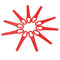 100pcs Red Plastic Blades Cutter Replace For Cordless Grass Trimmer Strimmer