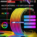 COOLMOON AOSOR LED Light Strip Bendable Flexible LED Light for 24PIN Motherboard