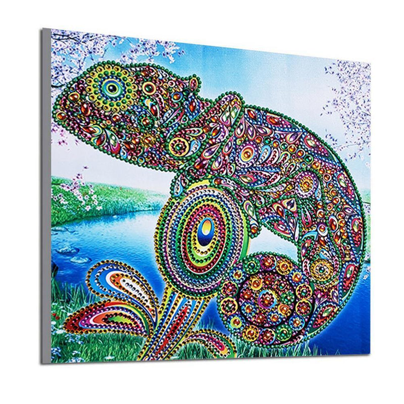 5D DIY Special Shaped Diamond Painting Cross Stitch Kit (D1021 Animal) Newly