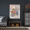 DIY Hand Painted Paint By Numbers Oil Canvas Pictures Two Kids Kit for Room