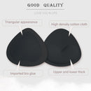 1 Pair Women Bikini Push Up Sponge Bra Pad Breathable Chest Pad (Black)