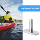 Stainless Steel Slide Track Rail w/Screws Nuts Accessories for Kayak (M5)