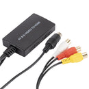RCA / AV S-Video to HDMI-compatible Converter Audio Video Adapter Black