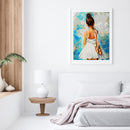 Ballet Girl Partial Oil Paint By Numbers DIY Handpainted on Canvas Wall Art