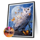 5D DIY Full Round Drill Diamond Painting Owl Pattern for Adults 30x40cm