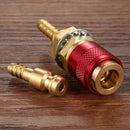 6mm Water Cooled Gas Adapter M6 Welding Torch Quick Hose Connector (Red) Newly