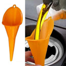 Motorcycle Car Long Mouth Funnel Plastic Refueling Oil Filling Liquid Spout O5V9