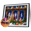 5D Diamond Painting DIY Christmas Full Round Drill Festive Xmas Home Decorati