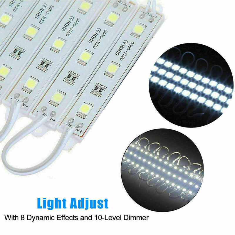 10FT White Dressing Mirror Lighted Cosmetic Makeup V LED Power Z8Z3 L2M1 R8D1