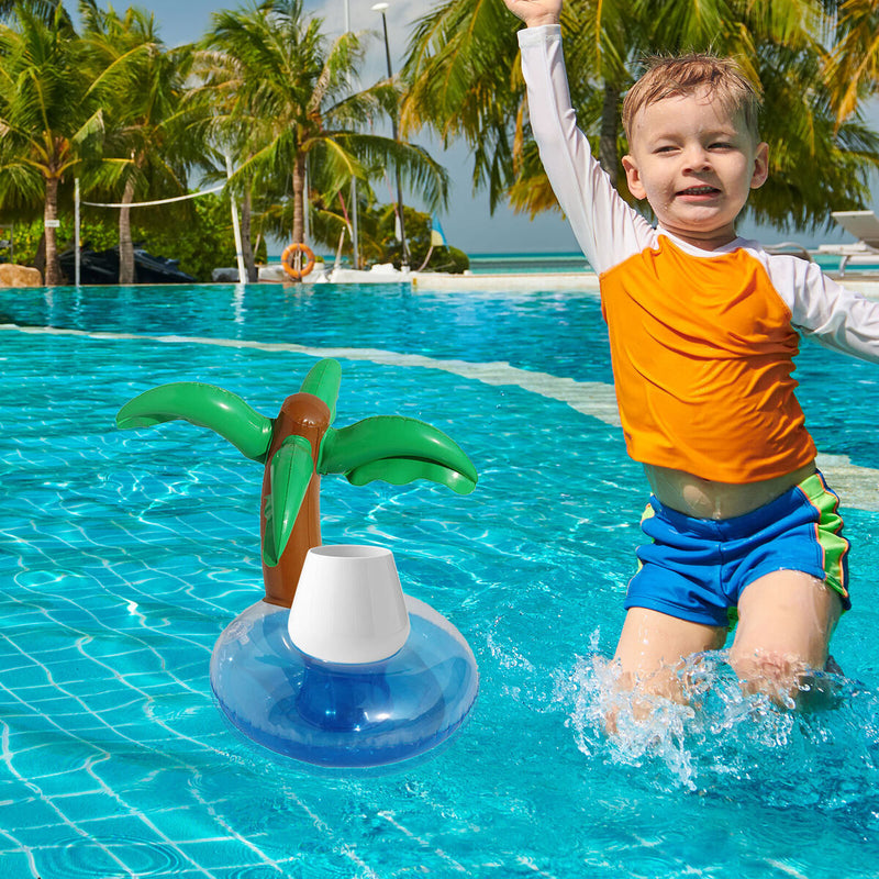 Pool Cup Holder - Pack of 9 Inflatable Float Drink Holder for Summer Beach Newly