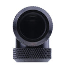 14mm OD G1/4 Inner Thread 90 Degree Water Cooling Tube Connector(Black) Newly