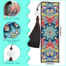 2pcs DIY Diamond Painting Leather Bookmark Mandala Tassel Crafts (FQY041)