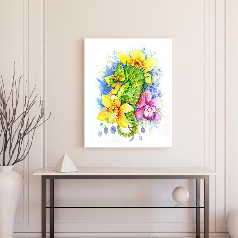 Animals in Flowers Partial Oil Paint By Numbers Kit DIY Wall Art Picture Craf