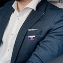 The Russian Federation Flag Brooch Buckle Pin Badge Clothes Metal Pin