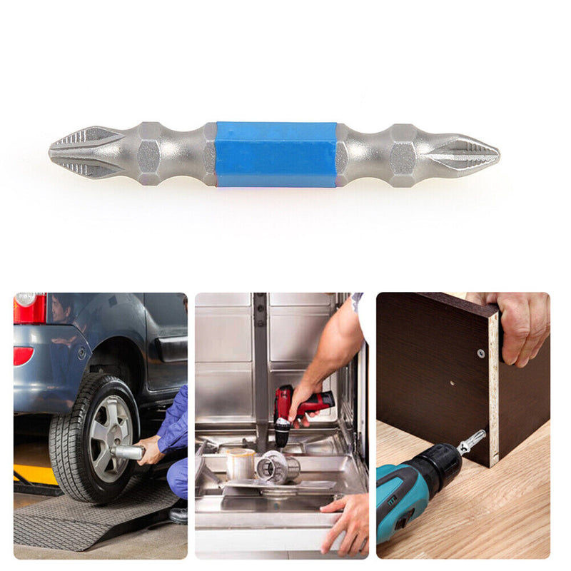 Double Head Cross Magnet Batch Electric Drill Screwdriver Bits (65mm)