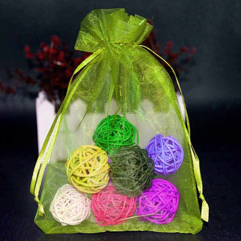 50pcs Garden Drawstring Net Bags Vegetable Fruit Grapes Protection Pouch Newly