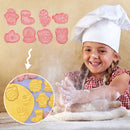 Christmas Cookie Cutters Set of 8 - Biscuits Fondant Molds High Heat Resistant