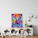 Abstract Wine Bottle Colouring Oil Canvas DIY Hand Painted Paint By Numbers