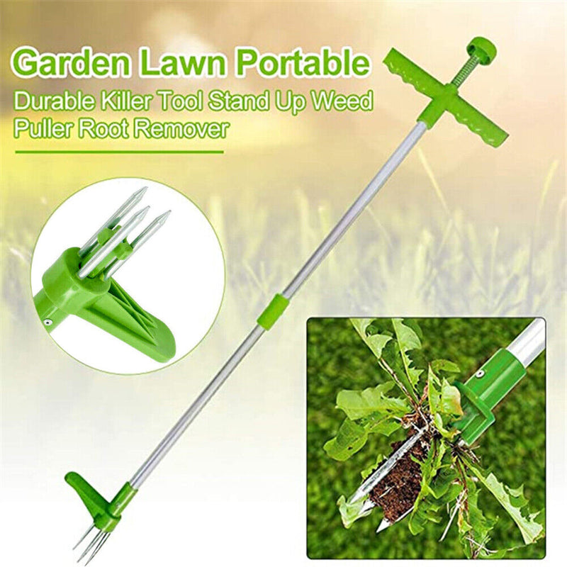 Long Handle Weed Remover Grass Root Puller Weeder for Garden Lawn Outdoor Yard